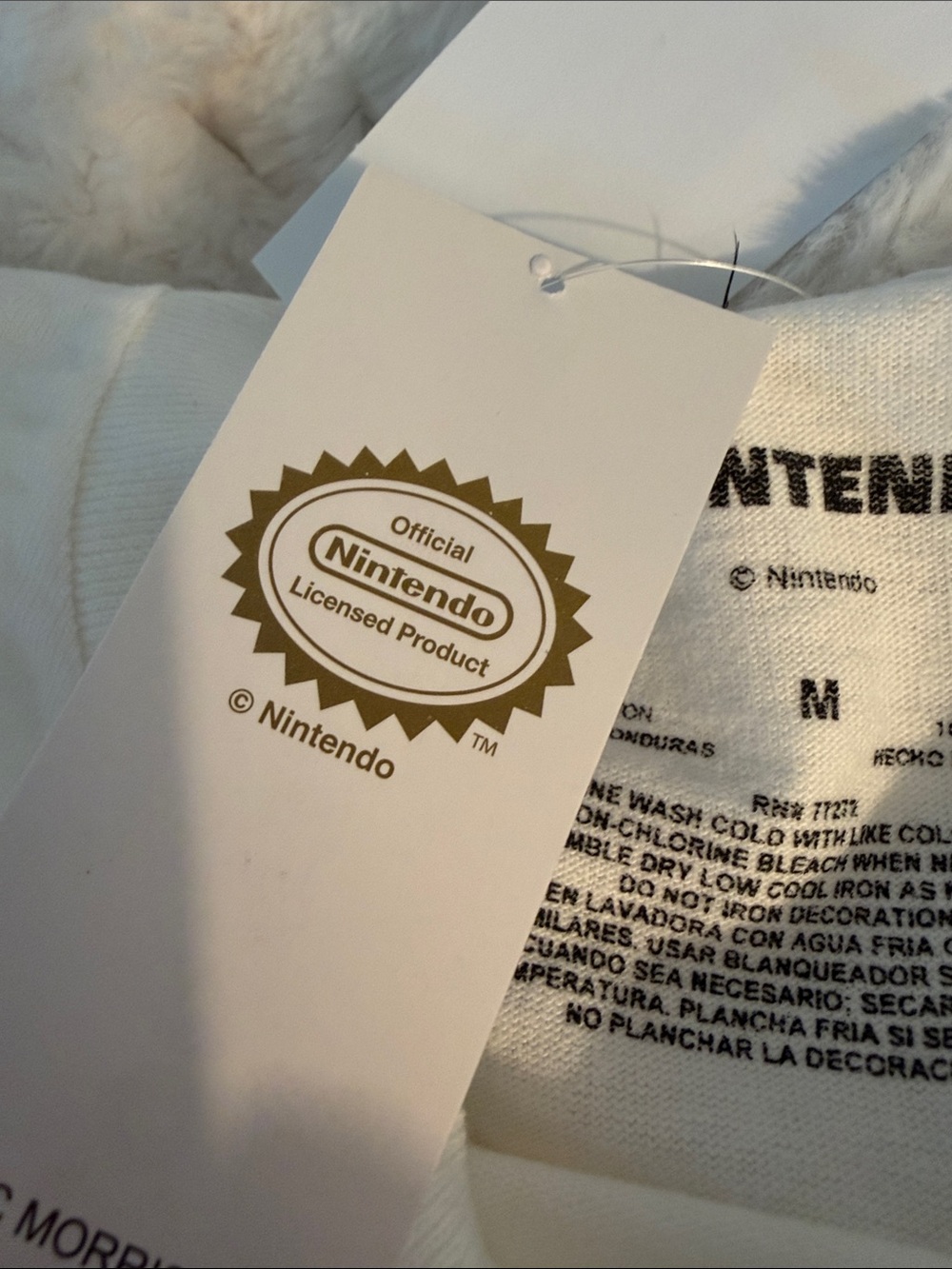 Nintendo Retro N64 Logo Tee - White with Green & Blue & Orange - Picture 3 of 3